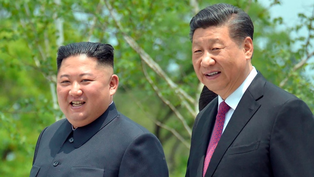 Kim Jong Un and Xi Jinpin