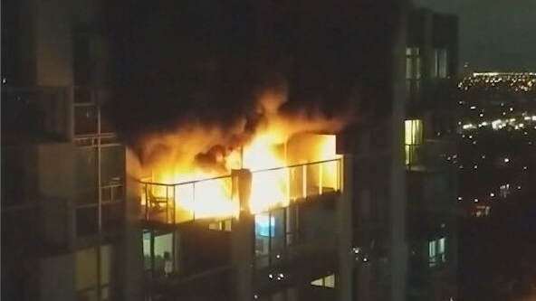 Balcony fire