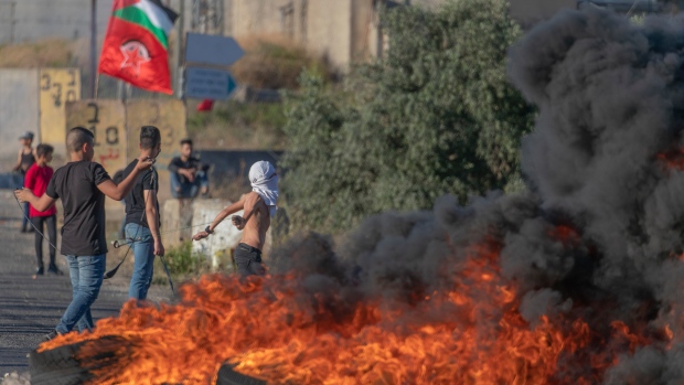 Palestinian protesters
