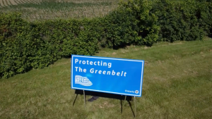 A sign promoting Ontario's Greenbelt is seen in this undated image. (Katelyn Wilson/CTV News)