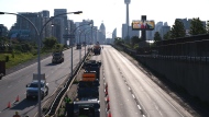 The Gardiner Expressway is closed this weekend for maintenance. (CP24/ Simon Sheehan)