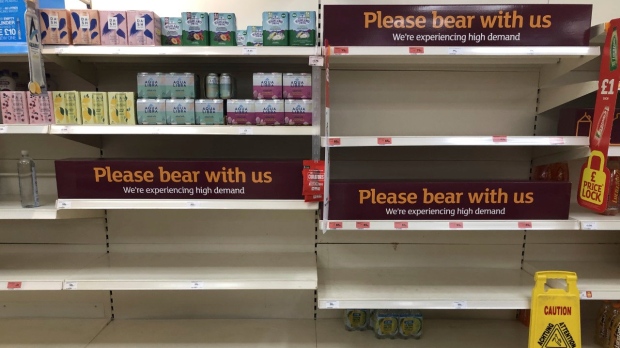 England empty shelves