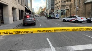 A man is dead after a collision in downtown Toronto. (CP24/Bakari Savage)