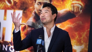 Actor Simu Liu attends the Canadian premiere of "Shang-Chi and the Legend of the Ten Rings" in Toronto on Wednesday, September 1, 2021. THE CANADIAN PRESS/George Pimentel