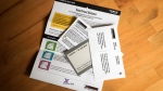 A mail-in voting package that voters will receive if requested is seen in Calgary, Alta., Thursday, Sept. 2, 2021.THE CANADIAN PRESS/Jeff McIntosh 