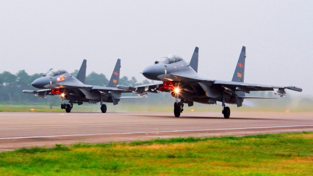 Chinese PLA fighters