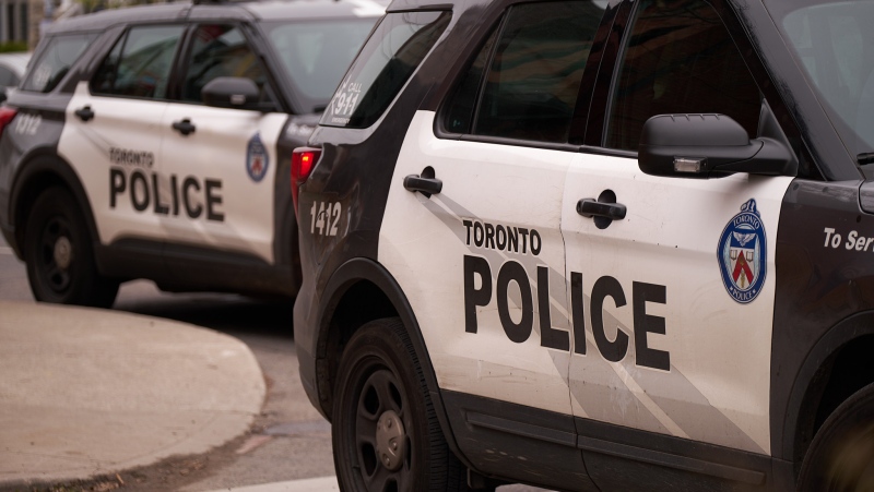 Toronto police cruisers are seen in this undated photo. (Simon Sheehan/CP24)