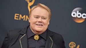 FILE - Actor-comedian Louie Anderson appears at the 68th Primetime Emmy Awards in Los Angeles on Sept. 18, 2016. A spokesman for Anderson says he is being treated for cancer in a Las Vegas hospital. Anderson's publicist says he was diagnosed with a type of non-Hodgkin lymphoma and â€œis resting comfortably.â€ (Photo by Richard Shotwell/Invision/AP, File)
