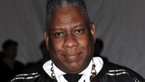 FILE - Vogue editor at large Andre Leon Talley arrives at the Metropolitan Museum of Art's Costume Institute Gala in New York on May 4, 2009. Talley, the towering former creative director and editor at large of Vogue magazine, has died. He was 73. Talley's literary agent confirmed Talley's death to USA Today late Tuesday, Jan. 18, 2022. (AP Photo/Evan Agostini, File)