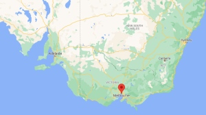 Melbourne, Australia is indicated on this map. (Google)