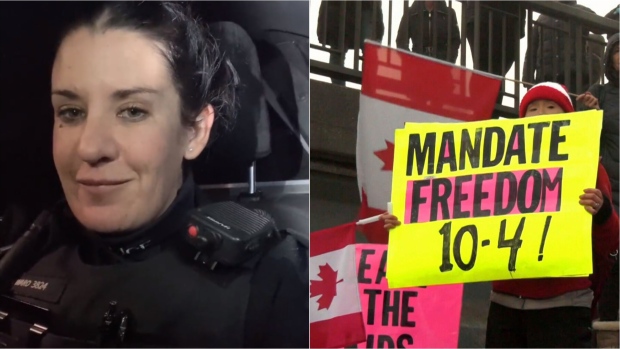 Ontario police officer who praised Trucker Convoy in uniform facing discipline - CP24 Toronto's Breaking News