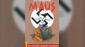 This cover image released by Pantheon shows "Maus" a graphic novel by Art Spiegelman. A Tennessee school district has voted to ban the Pulitzer Prize winning graphic novel about the Holocaust due to â€œinappropriate languageâ€ and an illustration of a nude woman. (Pantheon via AP) 