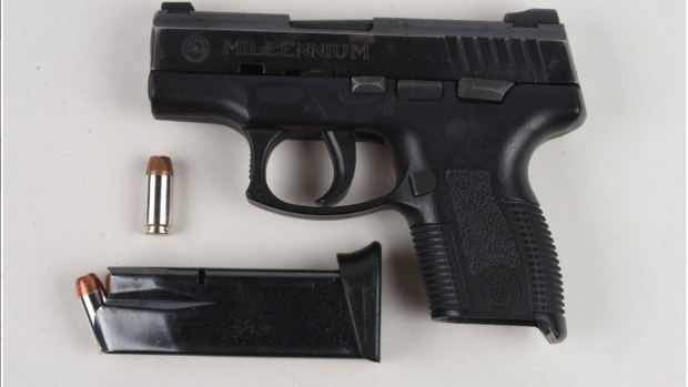 Handgun seized