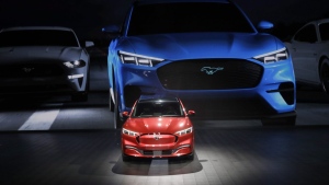 The 2021 Ford Mustang Mach-E electric SUV is shown at the AutoMobility LA auto show Thursday, Nov. 21, 2019, in Los Angeles. Electric vehicle sales grew nearly 60 per cent last year but they need to pick up the pace even more to hit federal sales mandates expected by the end of this year. THE CANADIAN PRESS/AP, Marcio Jose Sanchez