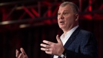 Randy Ambrosie at the Hamilton Convention Centre in Hamilton, Ontario on Friday, December 10, 2021. The CFL will move its harshmarks closer to the centre of the field and allow teams to take the ball at the 40-yard line following a successful field goal or single in 2022. "It's about improving game flow," the CFL commissioner said Wednesday.THE CANADIAN PRESS/Nick Iwanyshyn