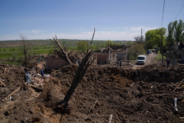 Ukraine bombed countryside