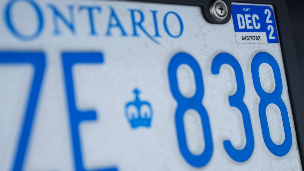 A driver in Ontario cautions people about the licence plate renewal rule.