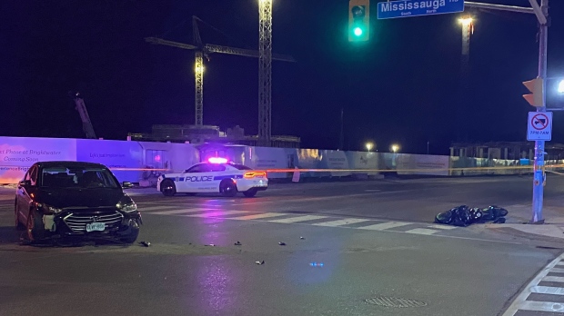 Motorcyclist has serious injuries after crash with vehicle in Mississauga