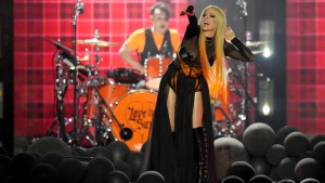 Avril Lavigne performs during the Juno Awards in Toronto on Sunday, March 15, 2022. THE CANADIAN PRESS/Nathan Denette