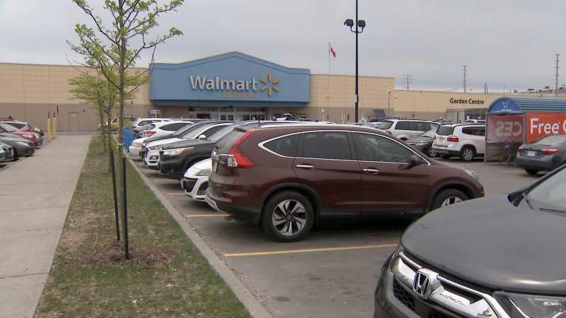 A woman says she is lucky that bystanders came to her aid after three suspects allegedly tried to carjack her in a a Walmart parking lot in Etobicoke Tuesday May 17, 2022. 