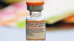 FILE - A vial of the Pfizer-BioNTech COVID-19 vaccine for children 5 to 12 years old sits ready for use at a vaccination site in Fort Worth, Texas, Thursday, Nov. 11, 2021. Kids ages 5 to 11 should get a booster dose of Pfizer’s COVID-19 vaccine, advisers to the U.S. government said Thursday, May 19, 2022. (AP Photo/LM Otero, File)