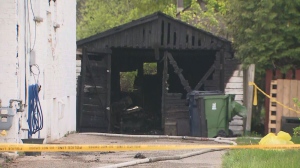A man has critical injuries after a fire in a garage in Scarborough Saturday morning. 