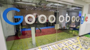 The local Google office is seen on November 1, 2018 in Montreal. Google is taking the extraordinary step of writing to every MP and senator expressing fears that the online news bill is being rushed through Parliament without proper debate.THE CANADIAN PRESS/Ryan Remiorz