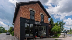 The building was featured as Rose Apothecary in Schitt's Creek. (Realtor.ca)