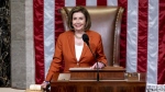 Speaker of the House Nancy Pelosi, D-Calif., leads the passage of the gun safety bill in the House, at the Capitol in Washington, Friday, June 24, 2022. (AP Photo/J. Scott Applewhite)