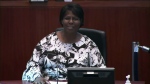 Rosemarie Bryan is seen in this photo taken during city council meeting.