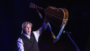 Paul McCartney performs at Glastonbury Festival