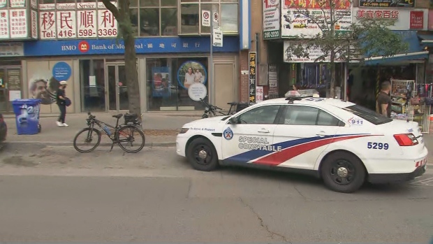 An employee was stabbed 'multiple times' during a June 27 hold-up at a Bank of Montreal branch at 291 Spadina Ave.