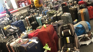 Pearson baggage piles