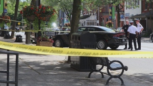 Cobourg police are on the scene of a fatal shooting in the downtown area on Monday, June 27, 2022.