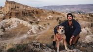 Tom Turcich, from New Jersey, and his dog Savannah spent seven years walking around the world together. (Courtesy: Tom Turcich)