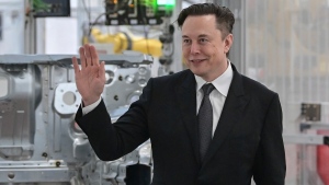 FILE - Tesla CEO Elon Musk attends the opening of the Tesla factory Berlin Brandenburg in Gruenheide, Germany, Tuesday, March 22, 2022. (Patrick Pleul/Pool via AP, File)