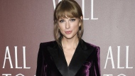 FILE - Taylor Swift appears at a premiere for her short film "All Too Well: The Short Film” in New York on Nov. 12, 2021. Swift discussed her short film at the Tribeca Festival on Saturday, June 11, 2022, detailing her transition into the director's chair, the nuances of visual storytelling and the possibility of future film projects. (Photo by Evan Agostini/Invision/AP, File)