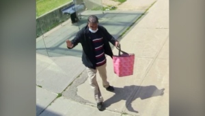 A surveillance video image of a man wanted in a sexual assault investigation. (Toronto Police Service)