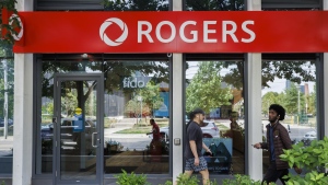 A Rogers wireless store in Toronto amid a countrywide outage of the telecommunication company's services, Friday, July 8, 2022.  THE CANADIAN PRESS/Cole Burston