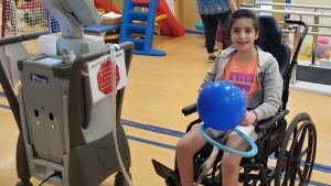 Mariam Tannous receives physical therapy after receiving a total artificial heart in a family handout photo. THE CANADIAN PRESS/HO-Family Handout