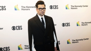 'Schitt's Creek' co-creator Dan Levy is starting a new production company alongside publicist Megan Zehmer. Levy poses on the red carpet at the gala for the 44th Kennedy Center Honors on Dec. 5, 2021, in Washington. THE CANADIAN PRESS/AP-Kevin Wolf