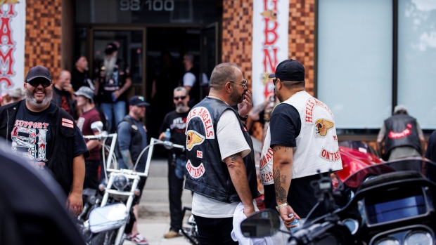 Hells Angels procession in Toronto disperses under police watch | CP24.com