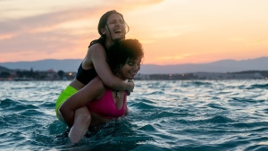 The world premiere of 'The Swimmers' will be the opening night gala presentation for the 47th Toronto International Film Festival. Nathalie Issa as Yursa, and Manal Issa as Sarah (left- right) are shown in a scene from The Swimmers. THE CANADIAN PRESS/HO - Netflix/Laura Radford. 