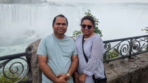 Syeda Farhana Shariff and Shariff Masudul Haque are on a months-long road trip across North America. (Supplied)