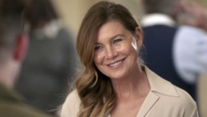 This image released by ABC shows Ellen Pompeo as Meredith Grey in a scene from "Grey's Anatomy." (ABC via AP)