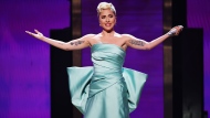 Lady Gaga, here onstage during the 64th Annual Grammy Awards in April in Las Vegas, has announced she will star alongside Joaquin Phoenix in the upcoming sequel to "Joker." (Rich Fury/Getty Images North America via CNN)