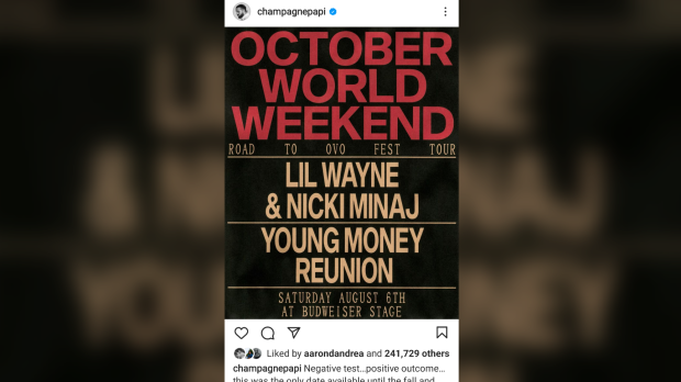 Young Money Reunion concert rescheduled