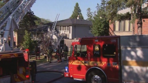 A man has died following a fire at a home in North York Saturday morning. 