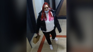 Police are looking for a woman, who is seen in this undated photo, after a firearm was taken from a shooting scene in North York on Feb. 14, 2022. (Toronto Police Service)