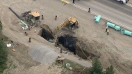 Up to four people were injured after a trench collapsed in Ajax on Monday, Aug. 8.